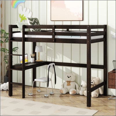 Lit simple mezzanine haut
