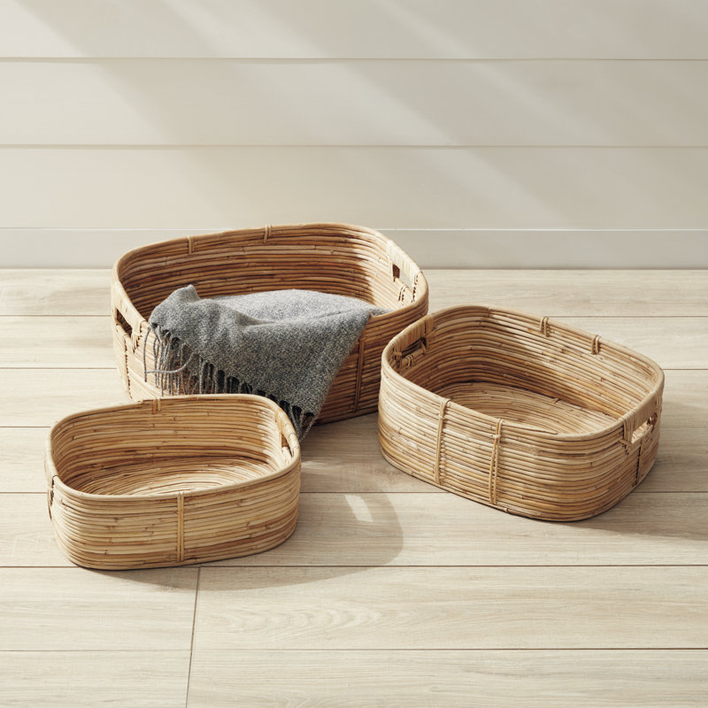 Handmade Seagrass Decorative Basket Set