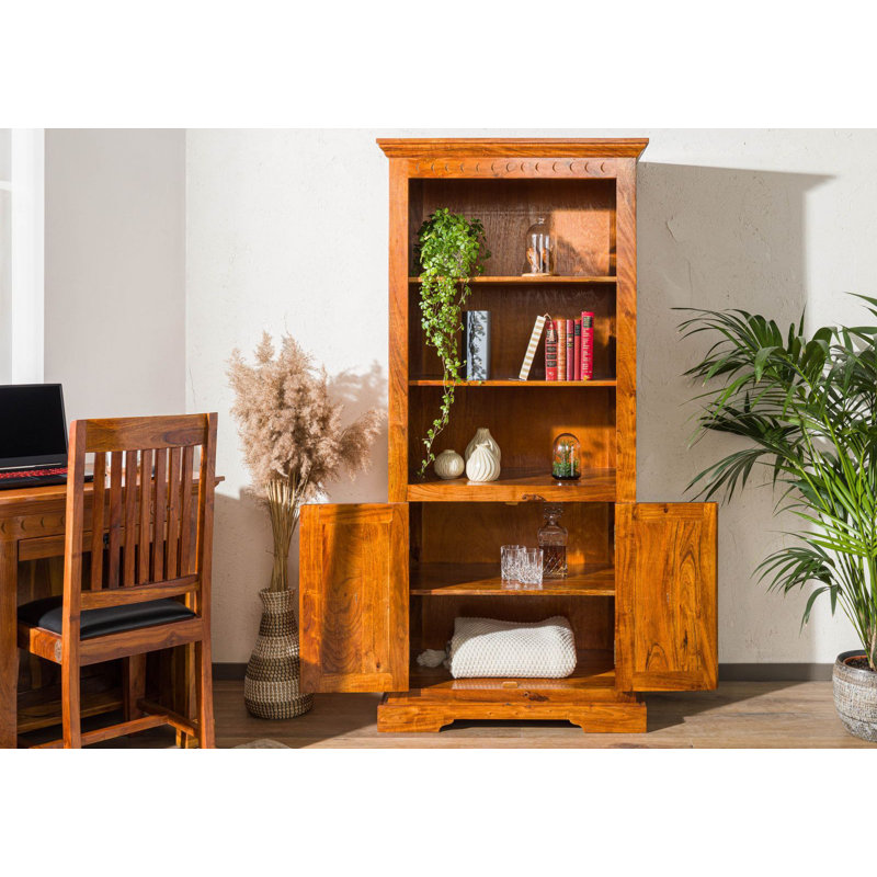 Oxford 183 cm H x 84 cm W Standard Bookcase, Honey