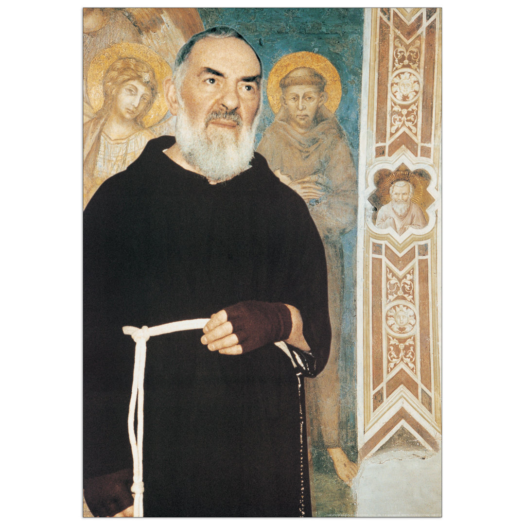 Padre Pio Da Pietrelcina - No Frame Rectangle Print on Wood