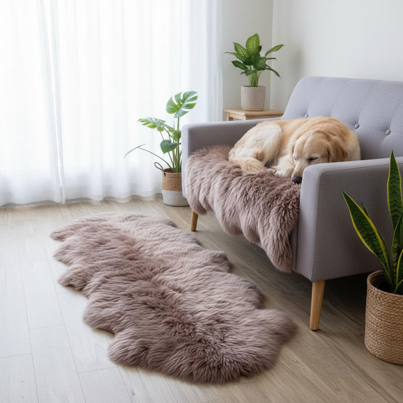 Pliner Sheepskin Indoor Rug, Novelty 2' x 6'