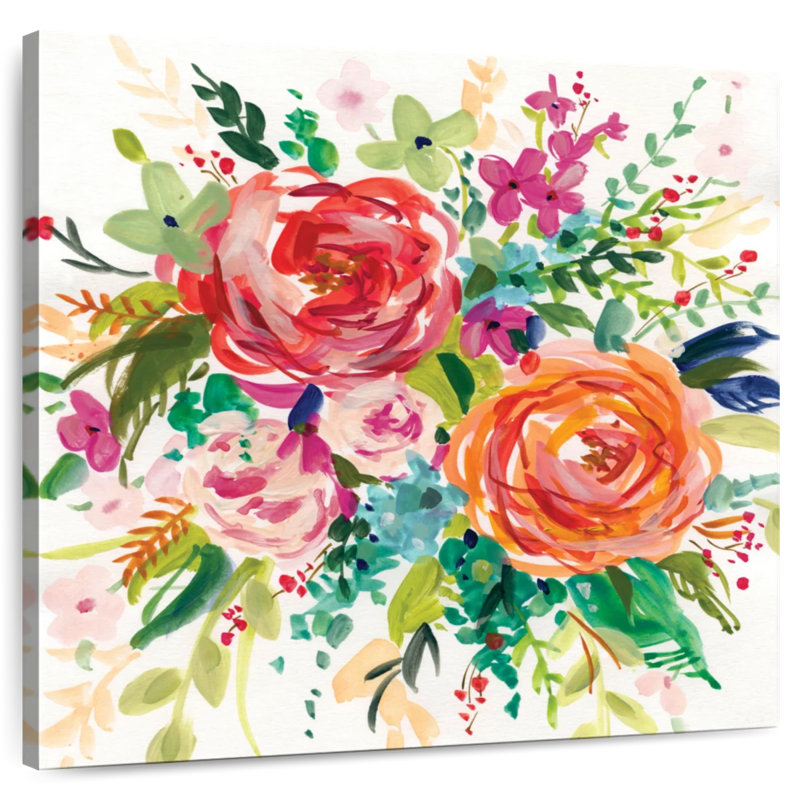 Harnek Bright Bouquet I, 39" H x 39" W