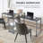 Two Person Computer Desk With 2 Storage Shelves, Double Desk Workstation With Book Shelf, Long Desk Table For Home Office
