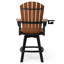 Fauteuil bar pivotant Kevin Adirondack, noir-130679232-130679240