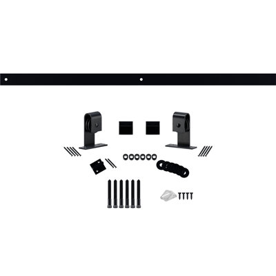 Premium J-Top Mount Standard Single Barn Door Hardware Kit