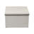 LargeStorageBoxwithLidSoftPoly-CottonCanvaswithReinforcedFrameGenerousStorageCapacityFully-RemovableLidFrontHandleVersatileFoldableandStackablewithCoffeeTrim-1589940374-1589940375