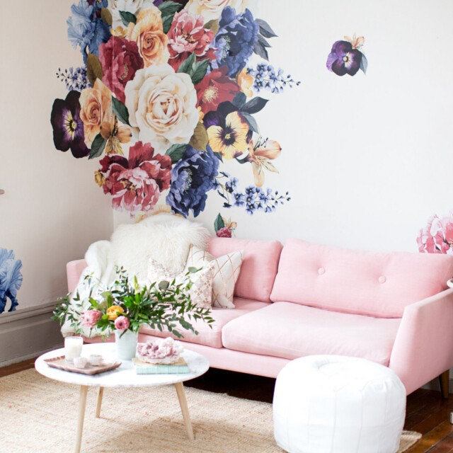 Plants & Flowers Non-Wall Damaging Wall Decal