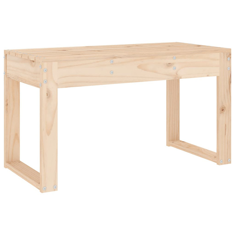 Lovington Solid Wood Pine Outdoor Bench, Brown