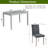 5 Piece Wooden Rectangular Renfroe with 4 Upholstered Chairs