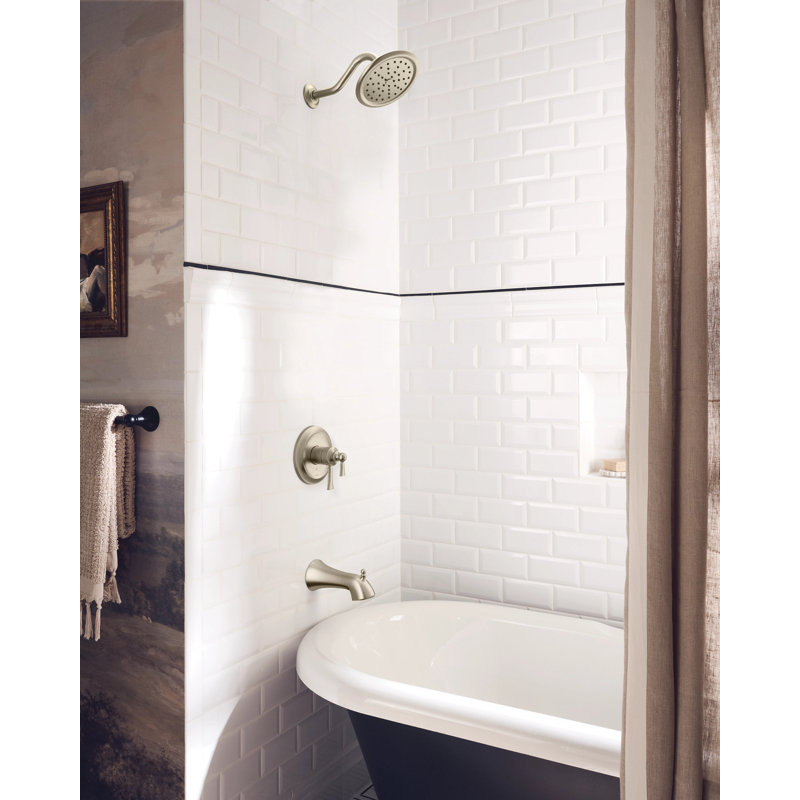 Wynford M-CORE 4-Series Eco-Performance Tub And Shower Trim , Valve Required, Brushed Nickel