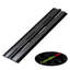 4x Black Acrylic Piano Hinges 200 mm, Self-Adhesive, No Glue Required