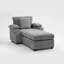 Chaise moderne surdimensionnée avec repose-pieds-744813539