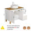 Meuble-lavabo autoportant avec lavabo