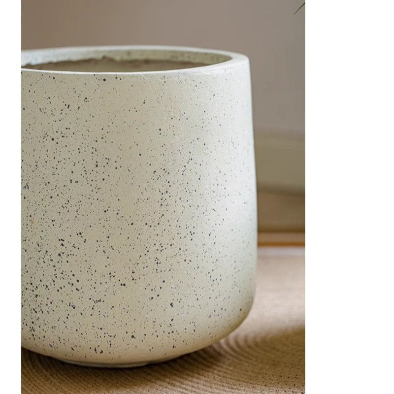 Pot à fleurs en oxyde de magnésium Marjorie, H 13,1 po x l 12,9 po x P 12,9 po