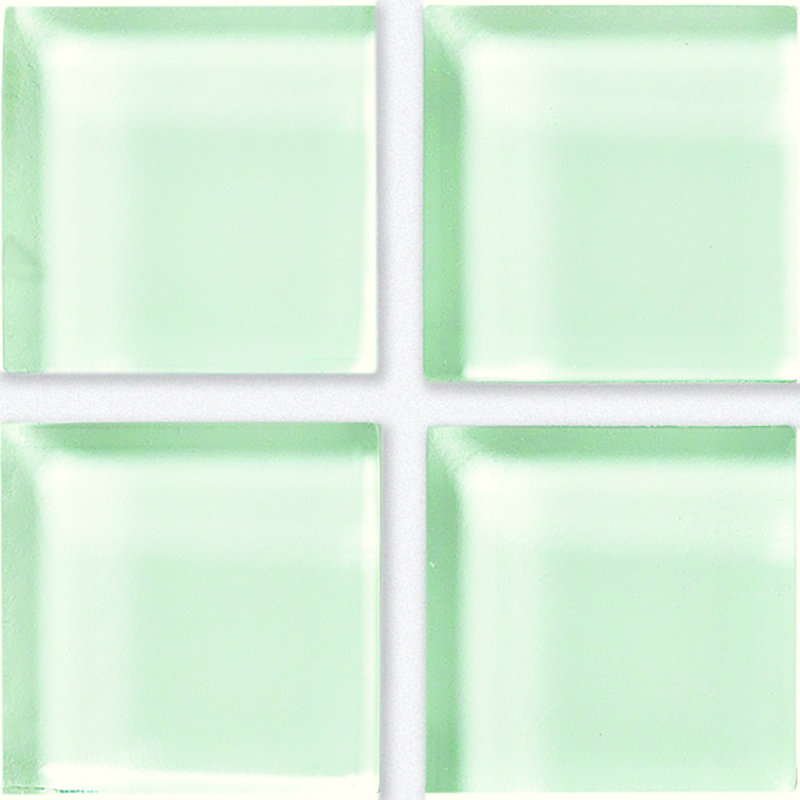 Torch Song 4'' W x 4'' L Glass Singular Tile, Snow