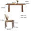Combinaison de chaises de table en bois massif de style ancien-105490324