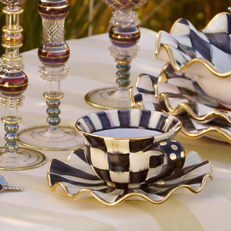 Courtly Check® Ceramic Saucer