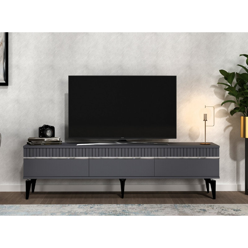 Fechteler 2 Piece Coffee Table Set, Black