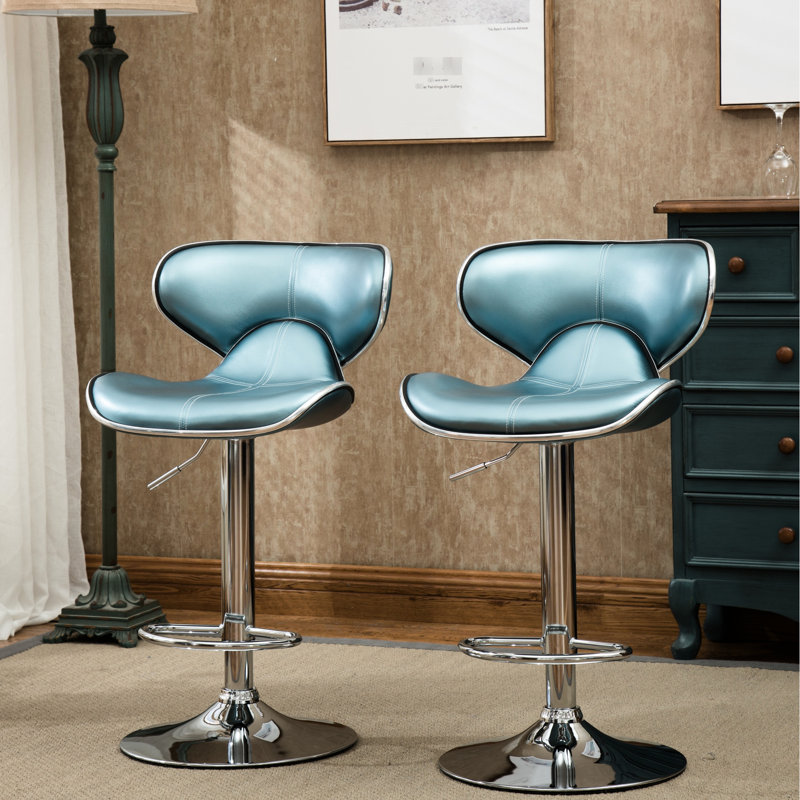 Of 2 Upholstery Adjustable Swivel , Base For Living, Dining, Bar, Office, Outdoor Spaces , Modern Design And Living Room, Dining