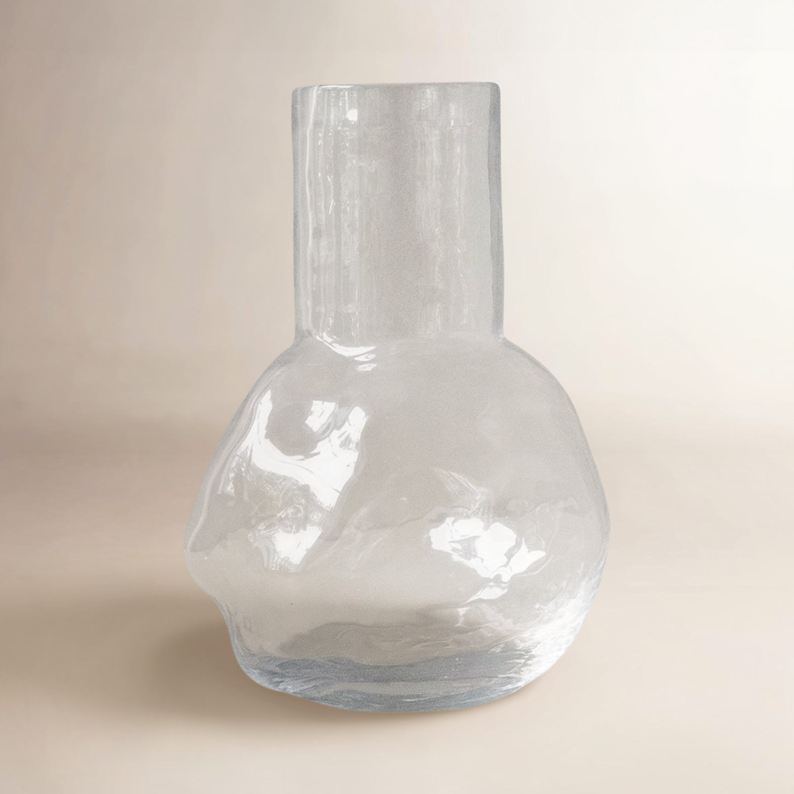 Filia Ceramic / Porcelain Table Vase, 7.87" H x 5.5" W x 5.5" D, White