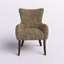 Fauteuil à oreilles en polyester Amanada