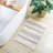 Woven Texture Stripe Bath Rug Grey 22X58"