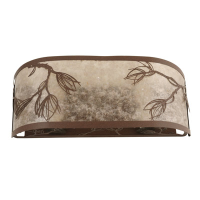 Rustic Lodge Flush Mounted Sconce
