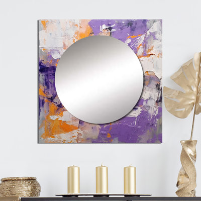 Evolving Movements Abstract Expressionism III - Abstract Square Mirror For Wall Art Decor