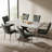 Bourke Kitchen Dining Set, Extendable Dining Table With Upholstered Dining Chairs-126089437-126089442-126089443