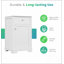 Meuble-lavabo blanc 20 po avec porte à fermeture douce