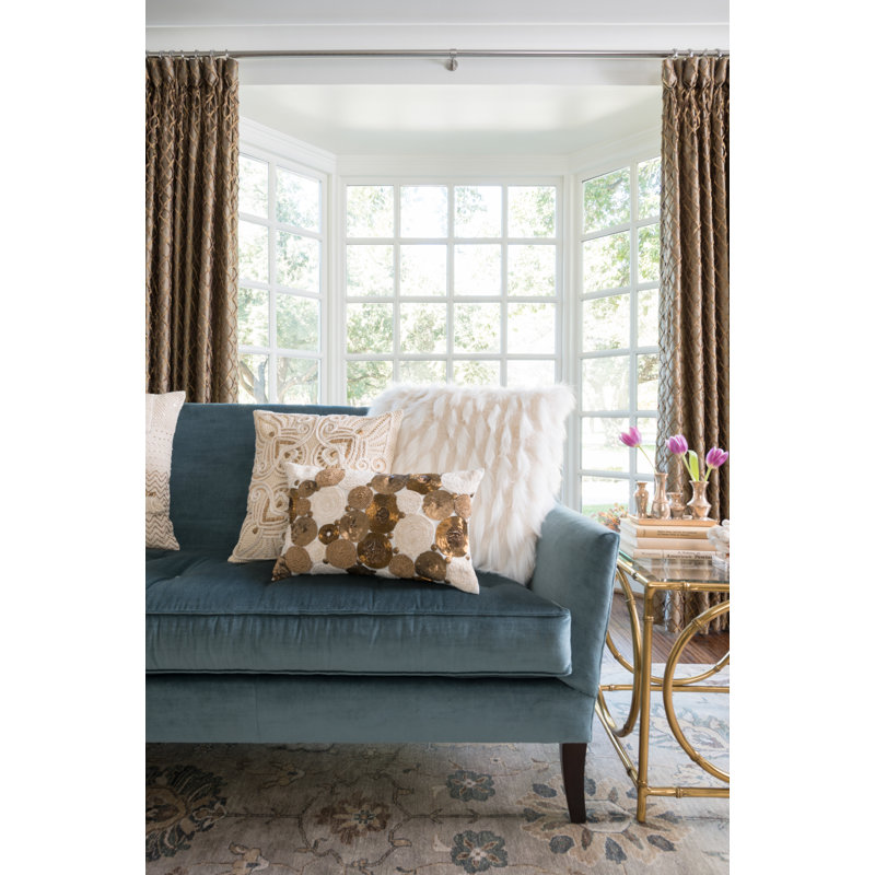 White Vegan Fur Square Decorative Pillow Set