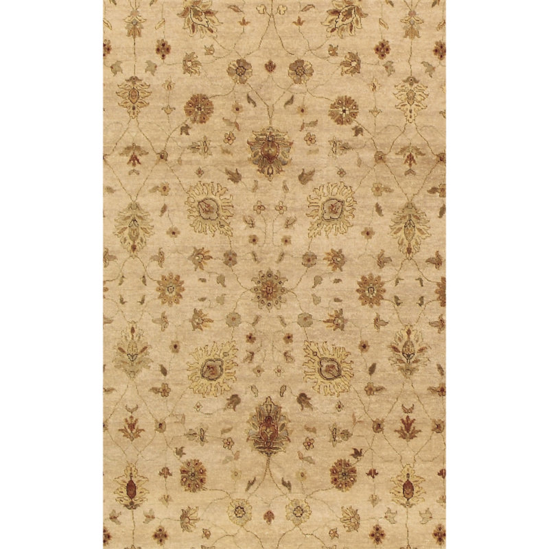 Wool Oriental Area Rug, Rectangle 5' x 7'
