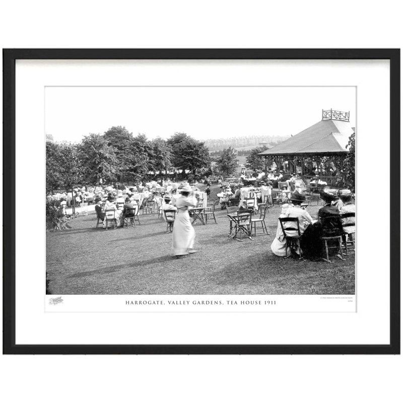 Harrogate, Valley Gardens, Tea House 1911 - Single Picture Frame Print, 60cm H x 80cm W x 2.3cm D