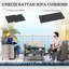 Outsunny Outdoor Seat Cushion Pads for 3 PCs Rattan Furniture-612127638