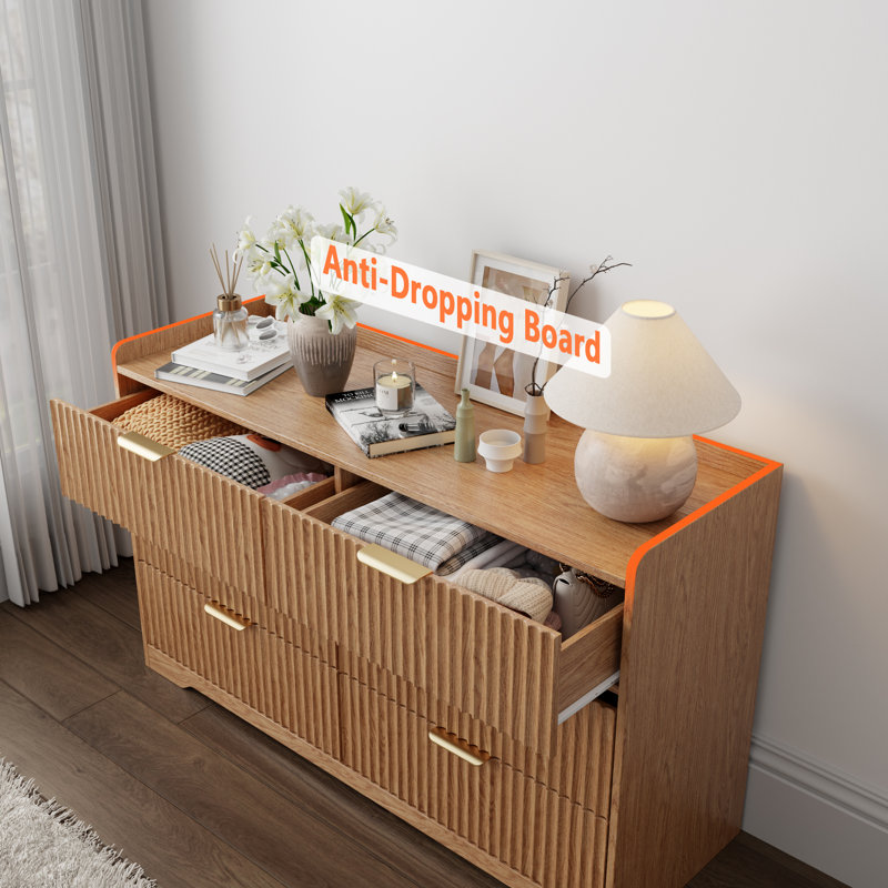 Commode double 6 tiroirs l 47,2 po