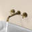 Double Cross Handles Wall Mounted Bathroom Faucet-111845732