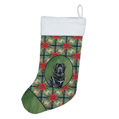 Chaussette de Noël noire Mastiff tibétain
