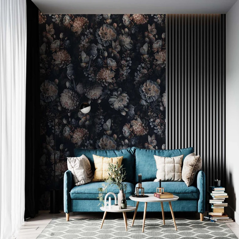 Nocturnal Garden Elegance, 96" L x 108" W