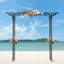Thorold 81.1" W x 16.1" D x 85" H D Iron Arbour