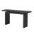 U_STYLE Modern Ash Veneer Console Table - Sleek Black MDF Entryway Table With Unique Tabletop Design, Space-Saving Hallway Or Living Room Accent Piece