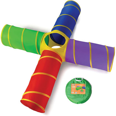 Play22USA 92'' W x 98'' D Indoor / Outdoor Fabric Play Tunnel