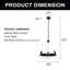 Lustre géométrique à 6 lumières Darhl