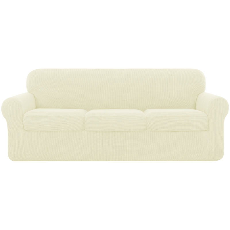 Housse pour canapé Pizarro, Mélange de polyester blanc