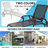 Adjustable Reclining Aluminum Chaise Lounge with Wheels