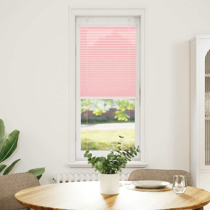 Room Darkening Pleated shade, Pink, 40cmW x 150cmL