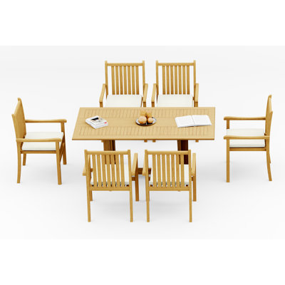 Cahyo Outdoor - Piece Teak Dining Set