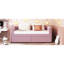 Lit de jour ergonomique simple en rose avec 2 tiroirs pour la chambre à coucher 3 - 4 et une chaleur douillette-467179844