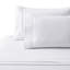 Ensemble de draps plissés en rayonne de bambou 4 saisons avec 2 taies d'oreiller de couleur blanche Marina-1677134308-1677134318