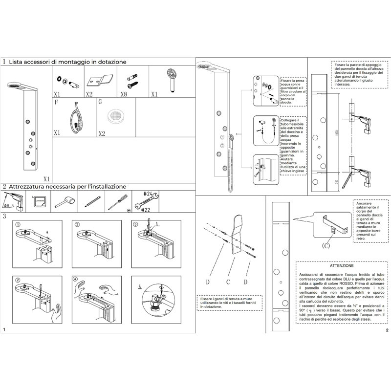 Shower Tower Panel