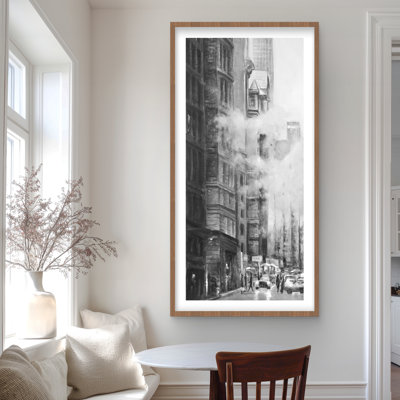 Morning in the Streets of New York City - Monochrome Print